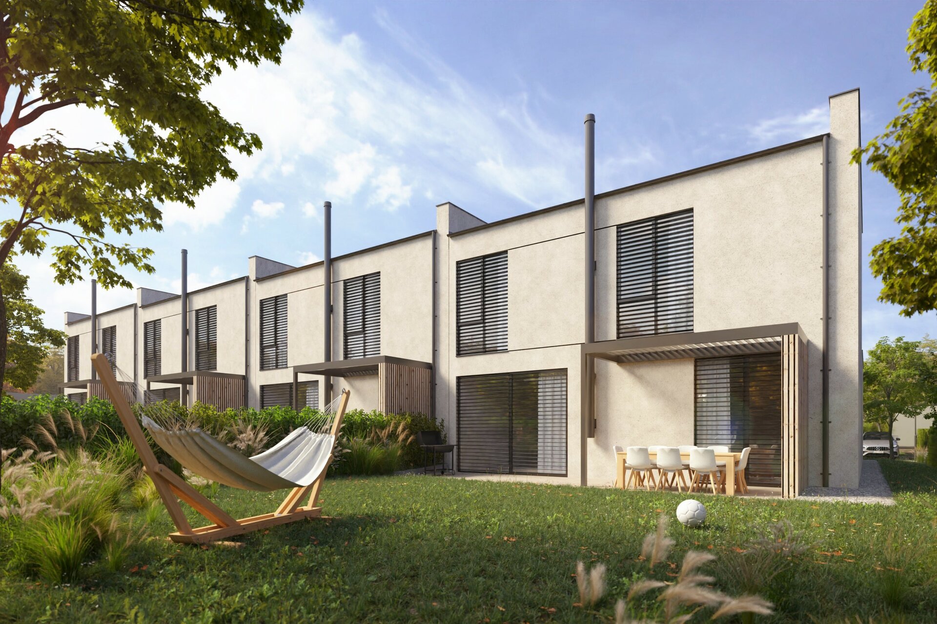 Rodinné domy v rámci projektu Sluneční