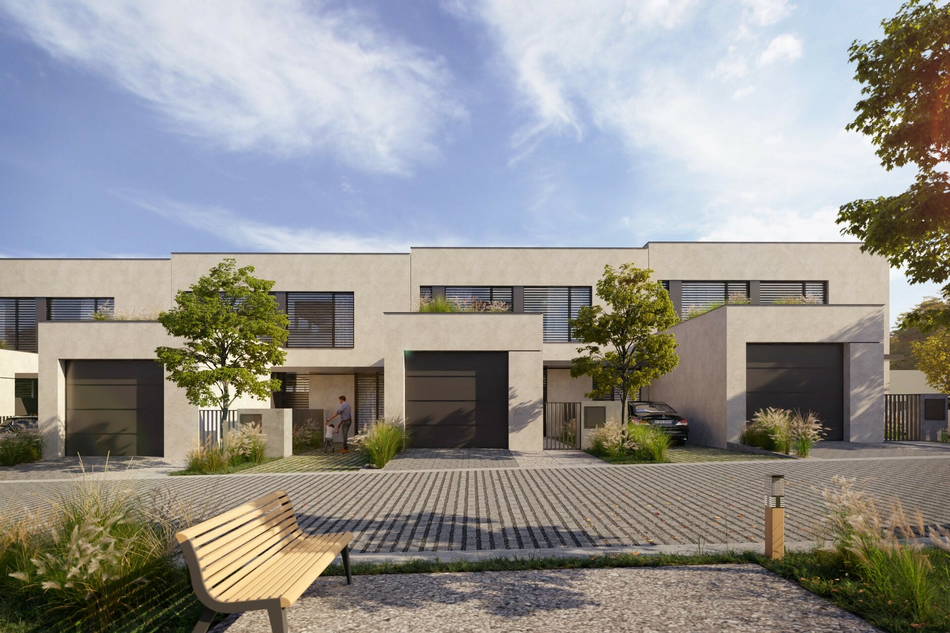 Rodinné domy v rámci projektu Sluneční