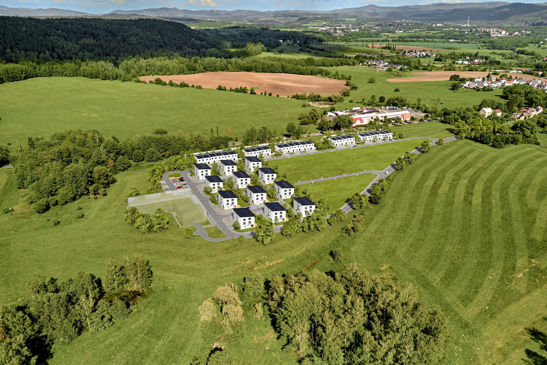 Dronová foto - vizualizace