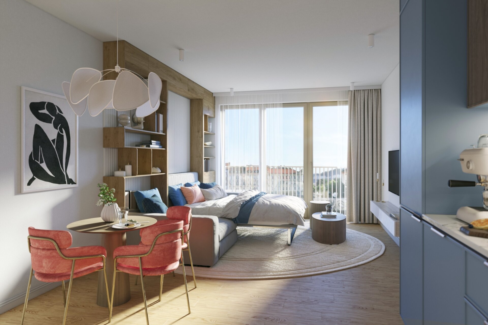 Obývací místnost 1kk