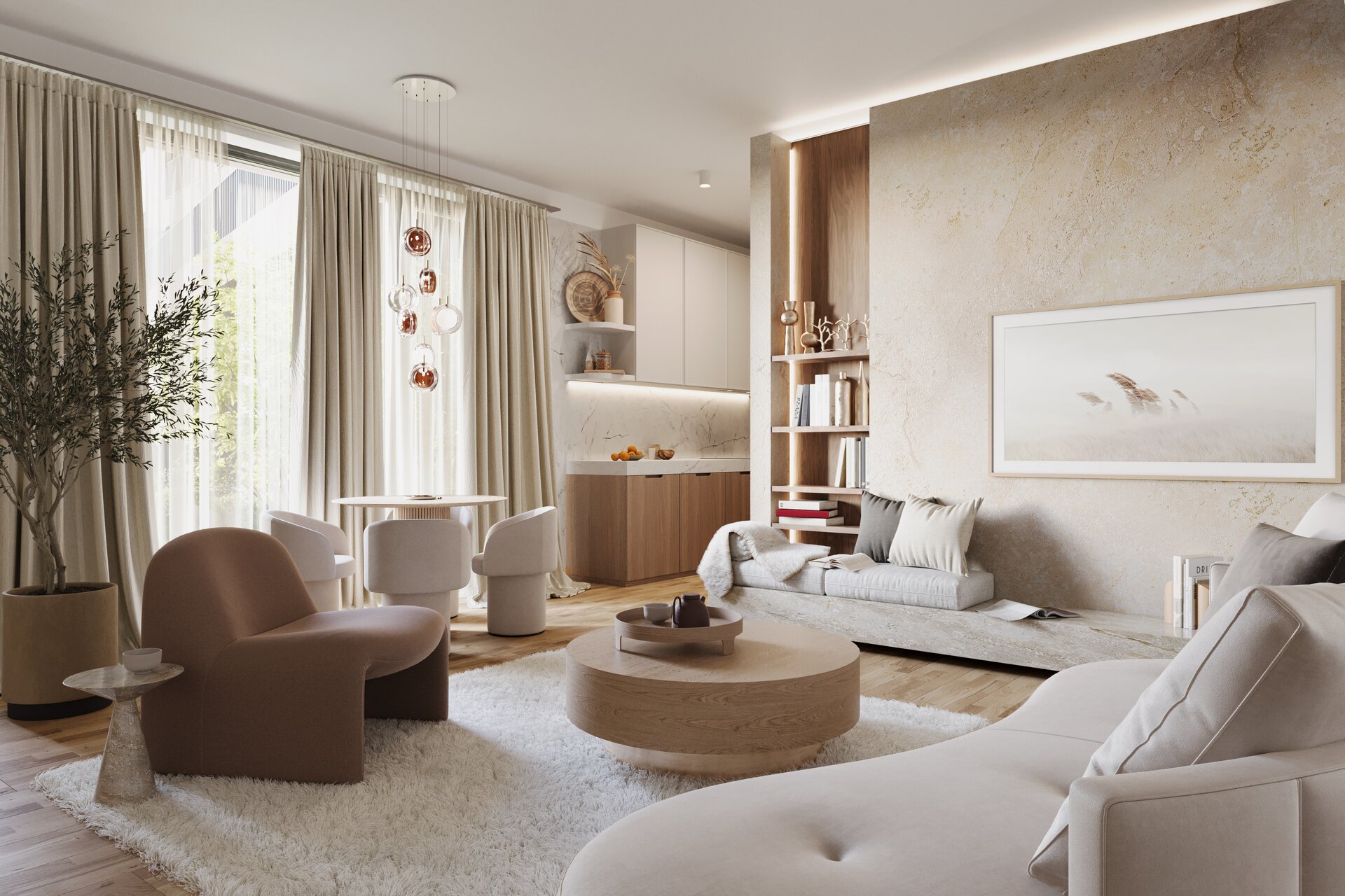 Rezidence Laurová - vizualizace bytu