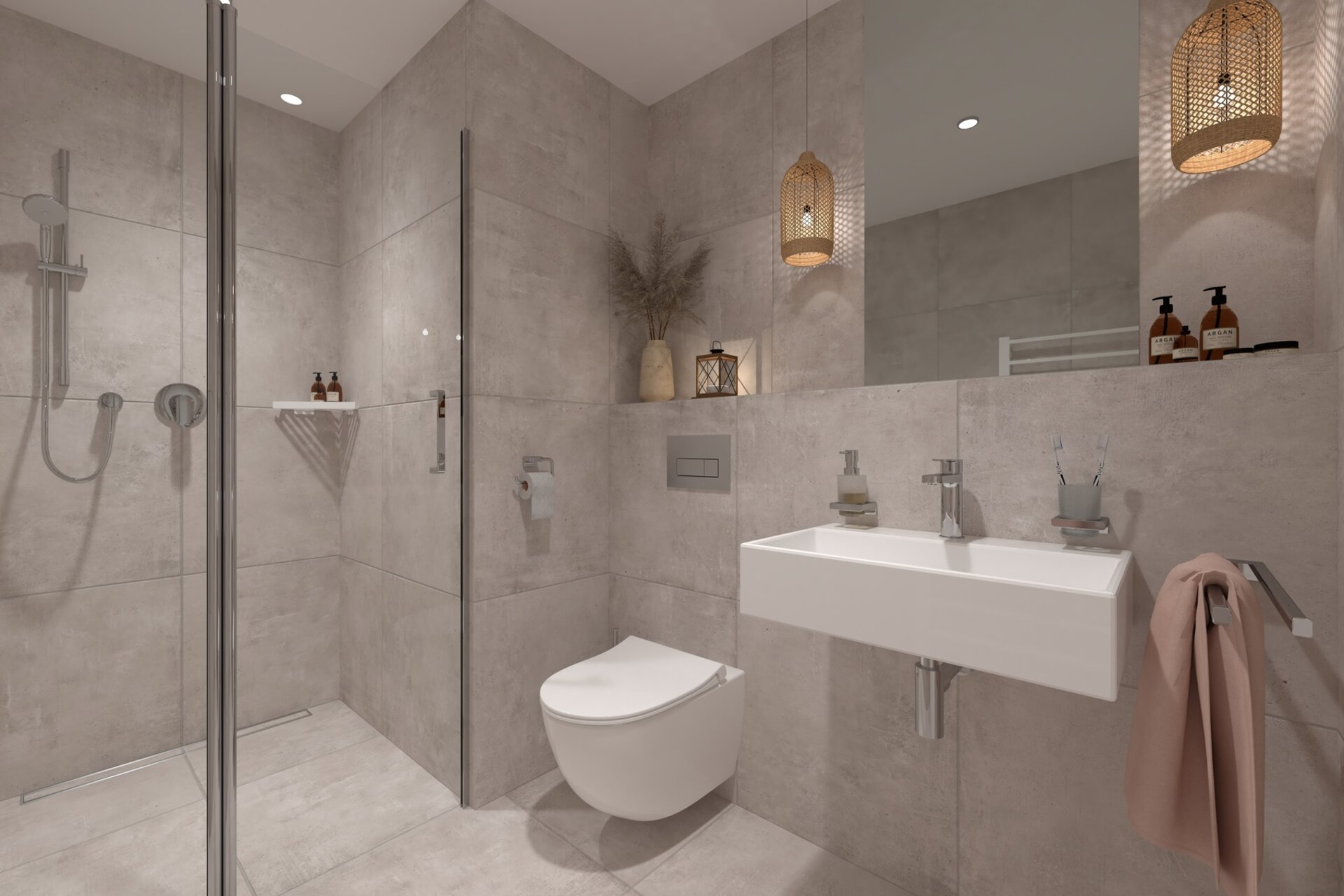 Rezidence Laurová - vizualizace koupelny