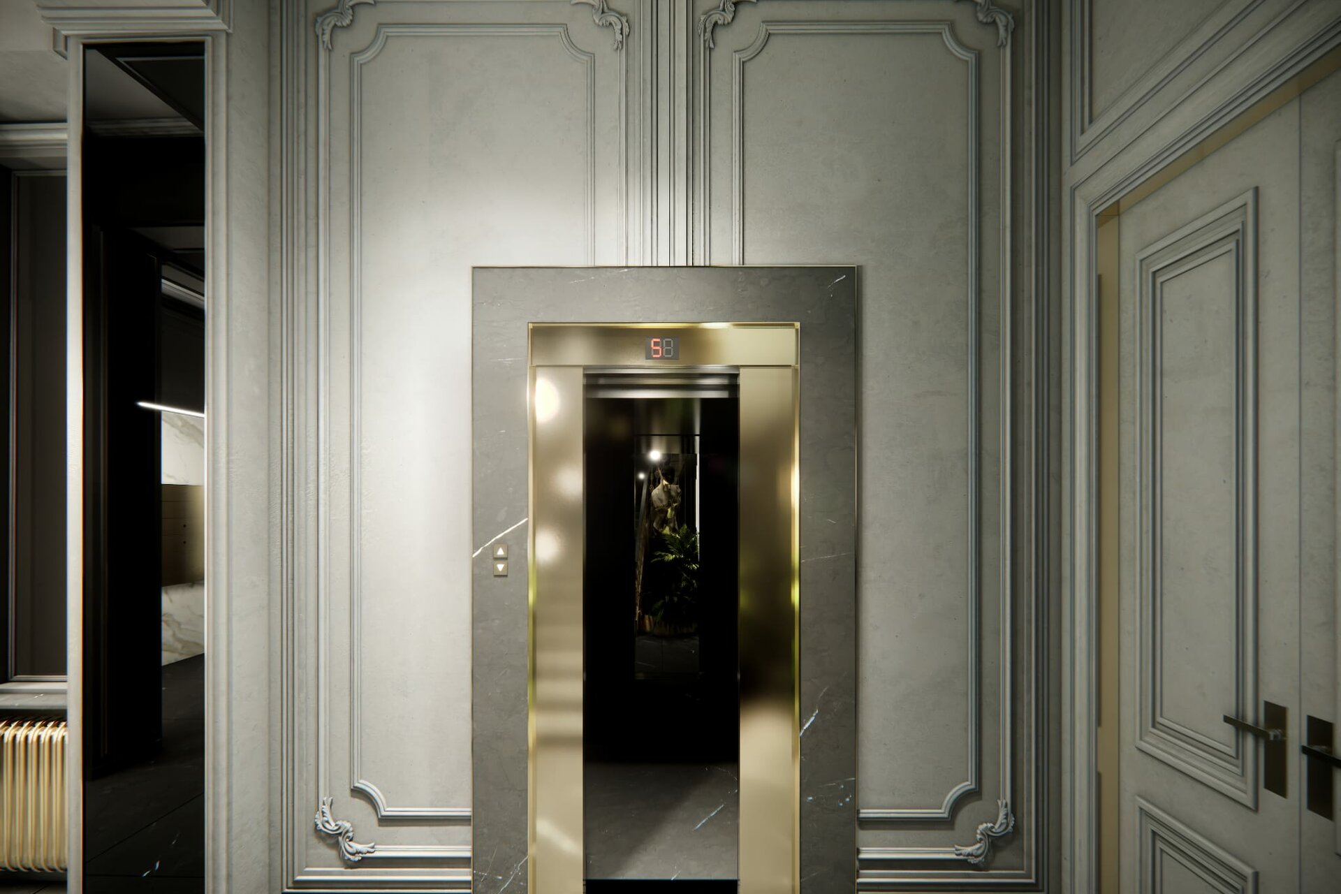 Designový výtah dodaný společností VIMISLICKY