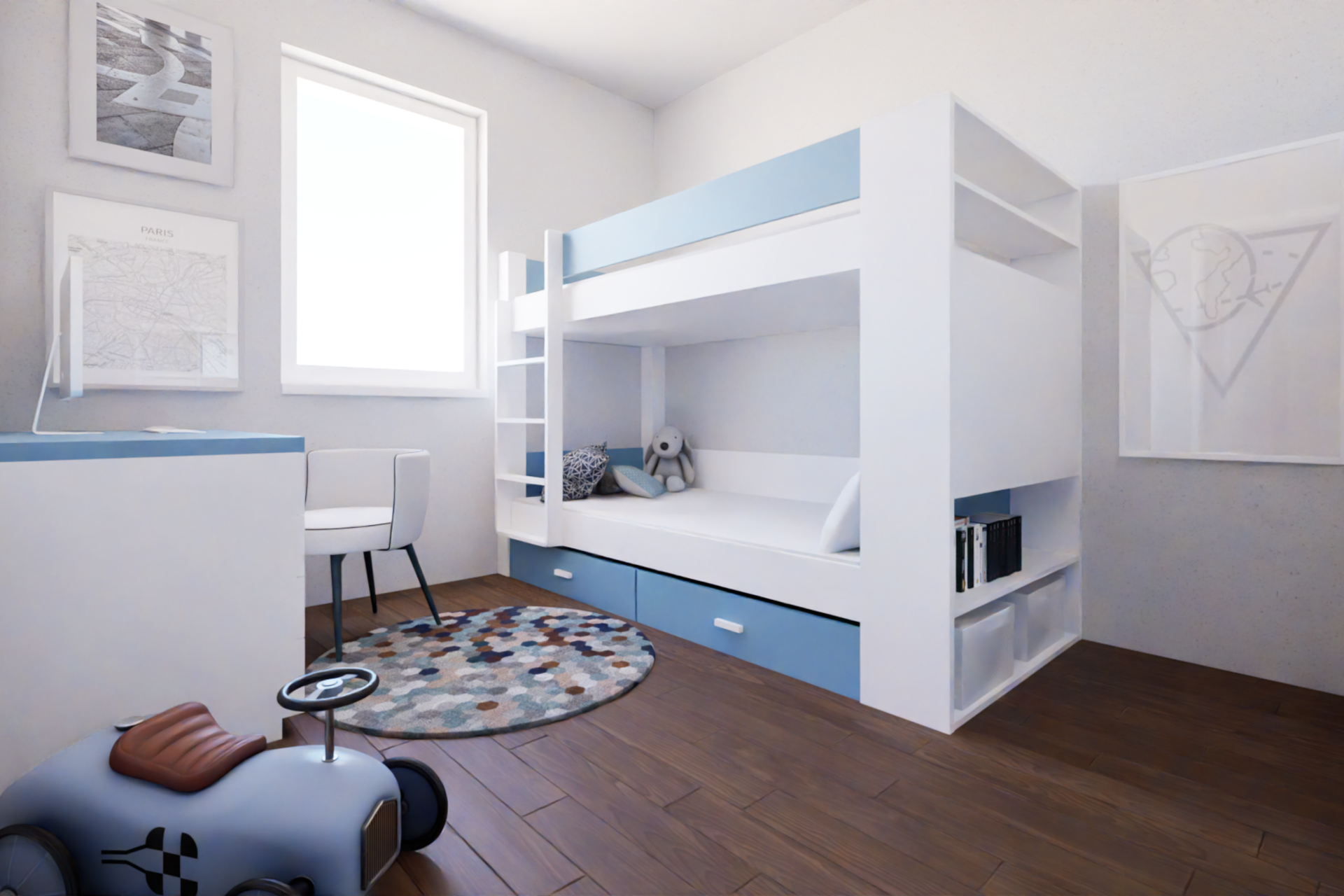 vizualizace interiéru - pokoj