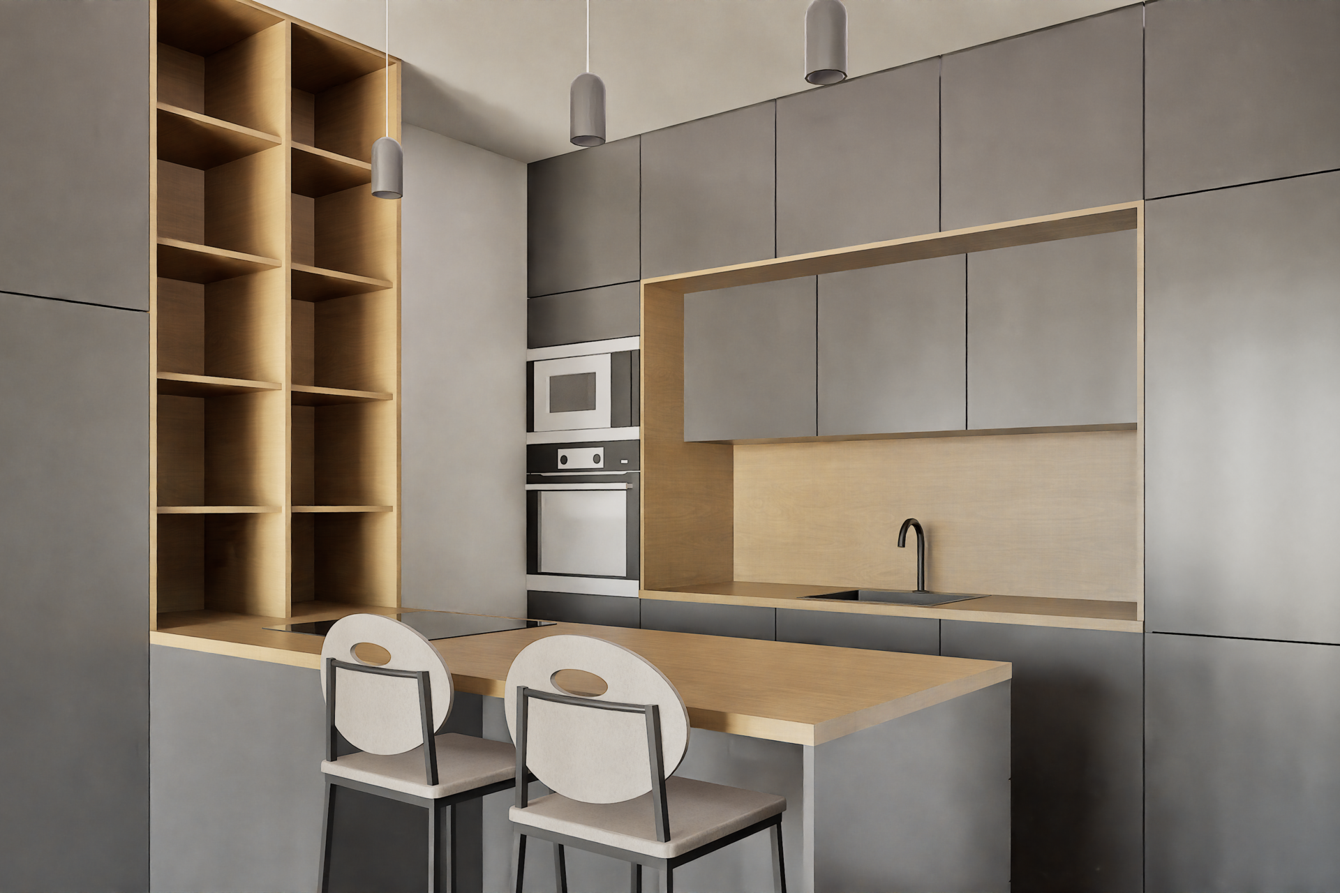 vizualizace interiéru - kuchyň