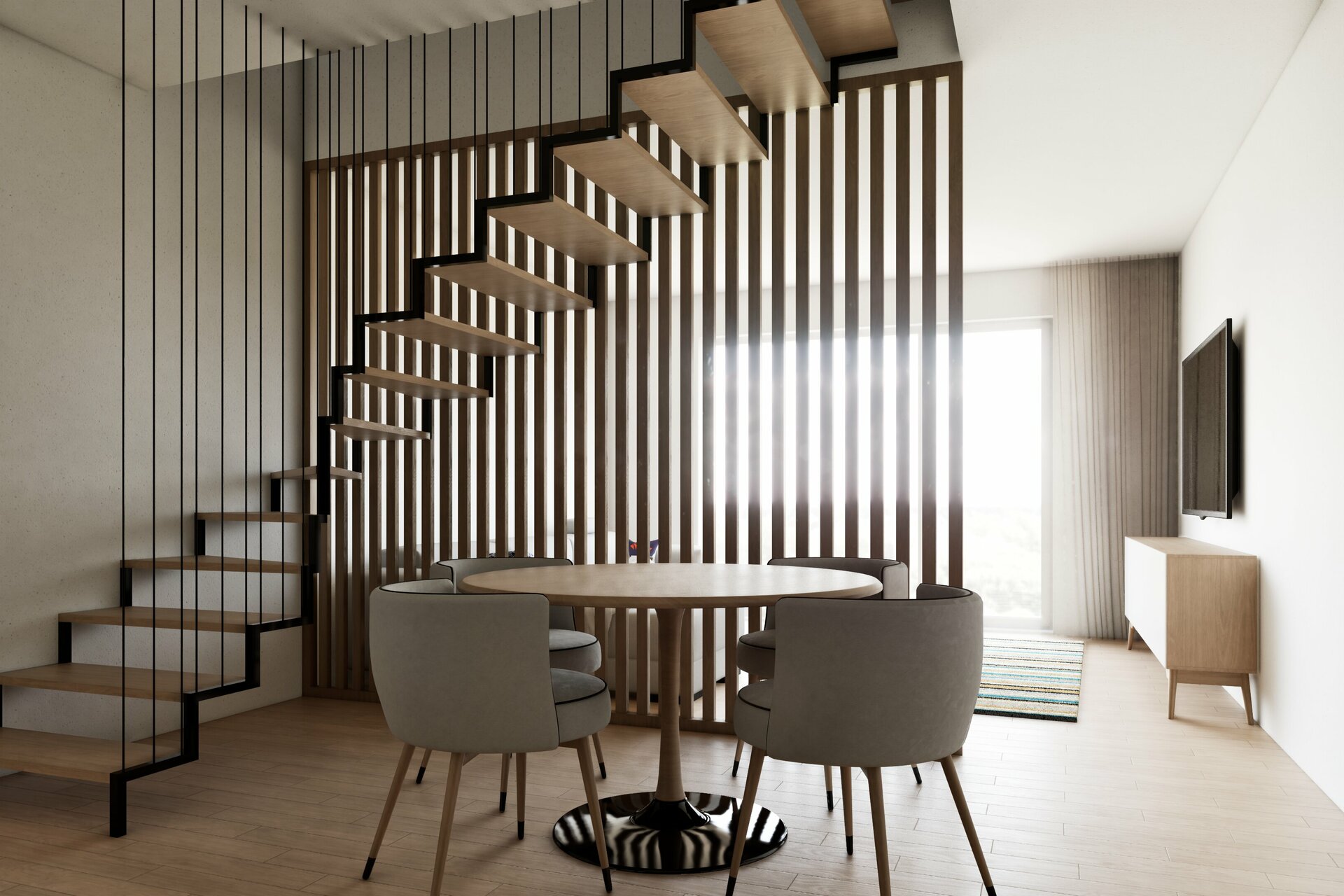 vizualizace interiéru - jídelna