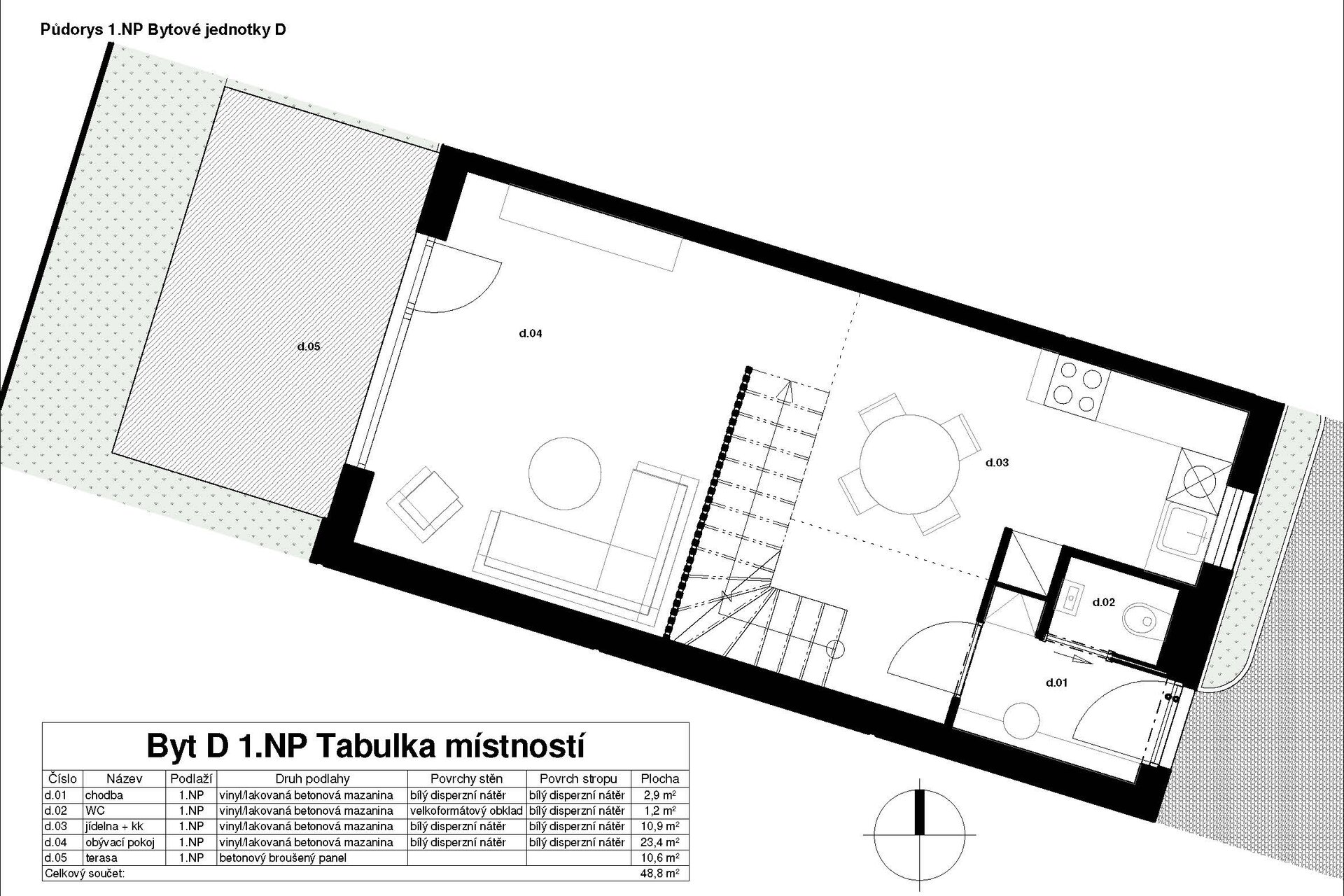 Typický půdorys 1.NP