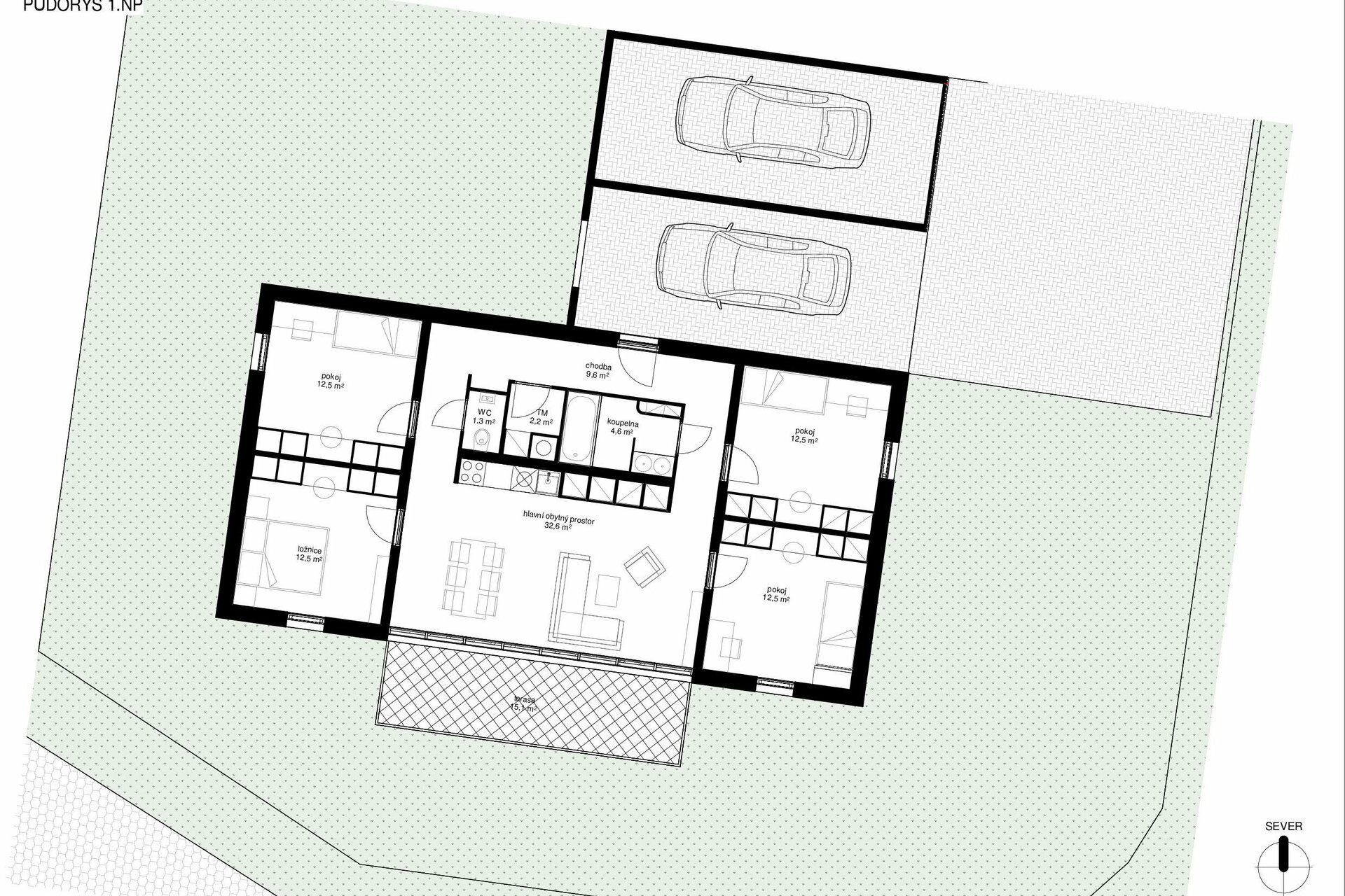 půdorys 1.NP A1 půdorys 1.NP A1