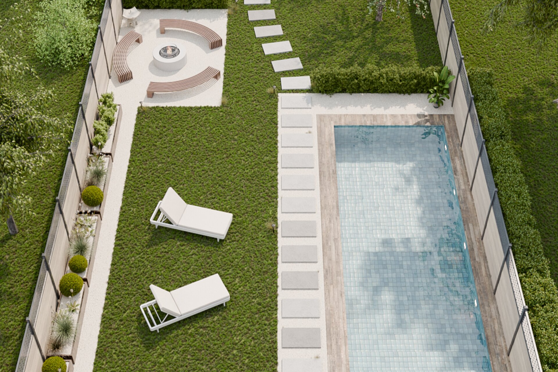 Možné rozložení zahrad - od relaxační zóny po užitkovou zónu