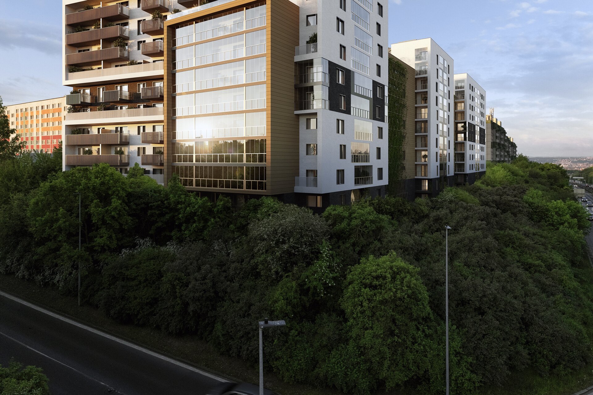 Pohled na severní stranu budovy 3