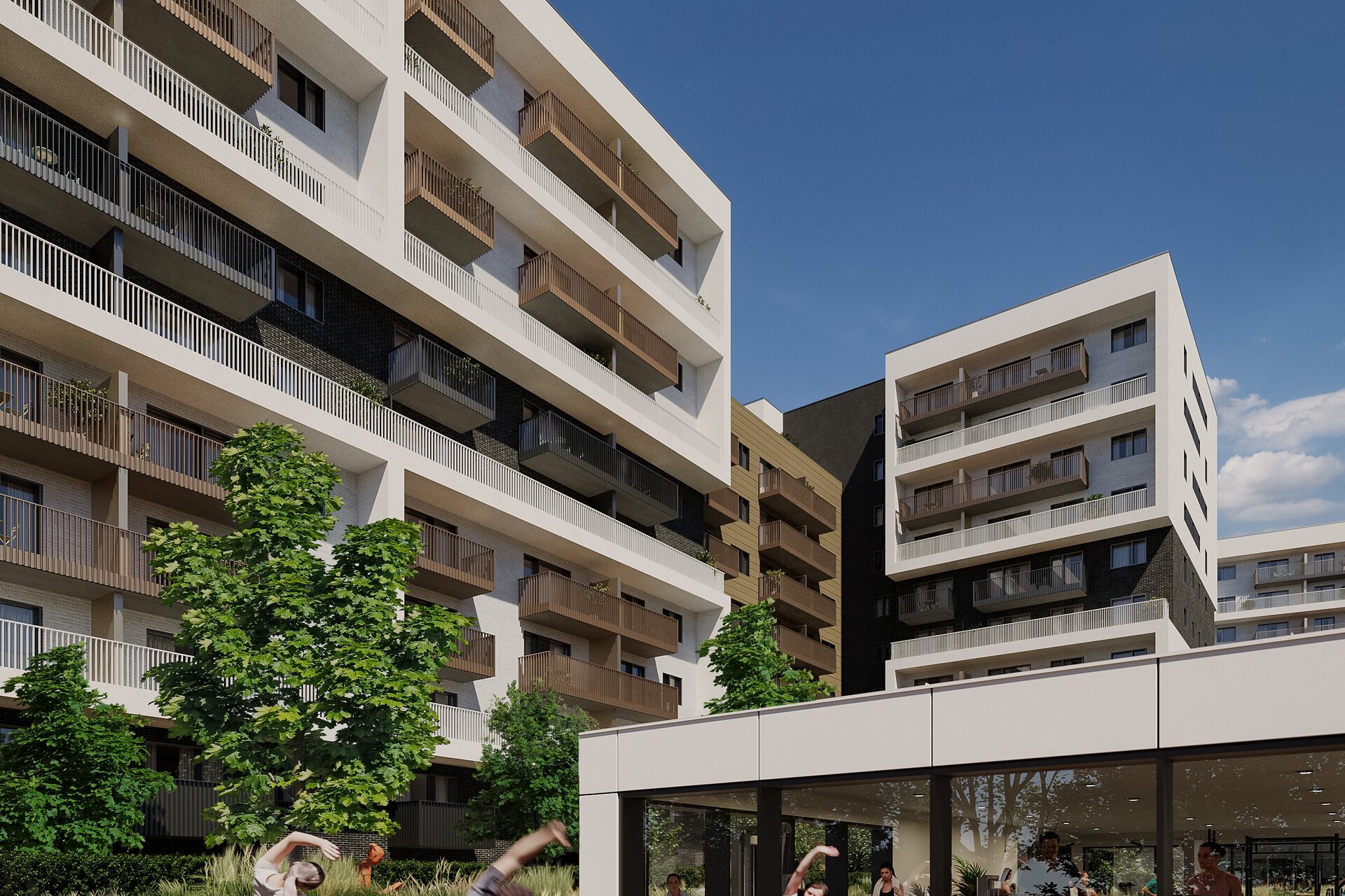 Pohled na tělocvičnu a prostor pro aktivity