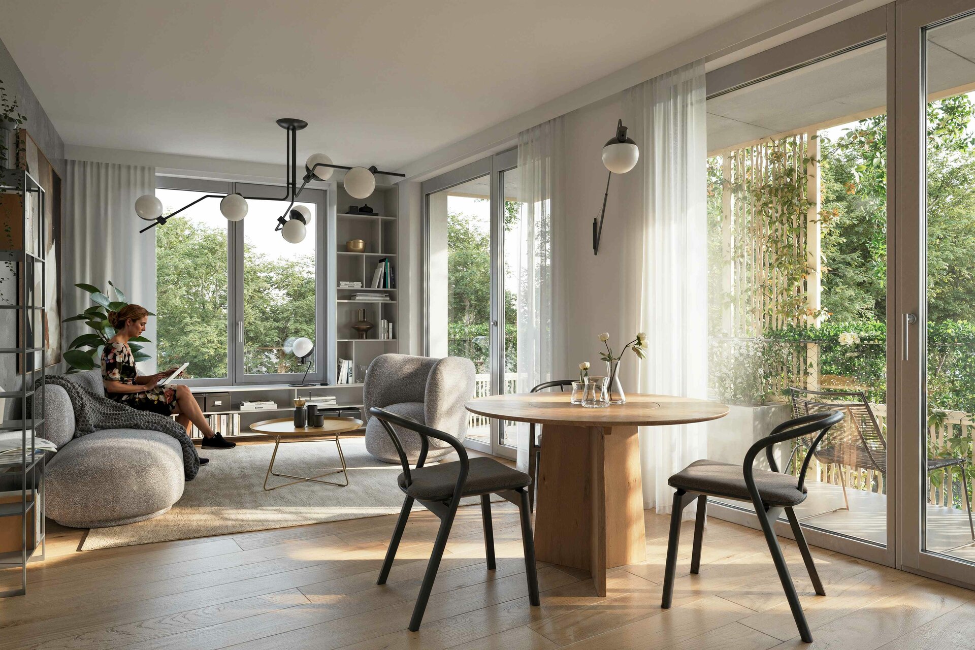 Každý byt je promyšlen s důrazem na praktičnost, světlo a dostatek místa