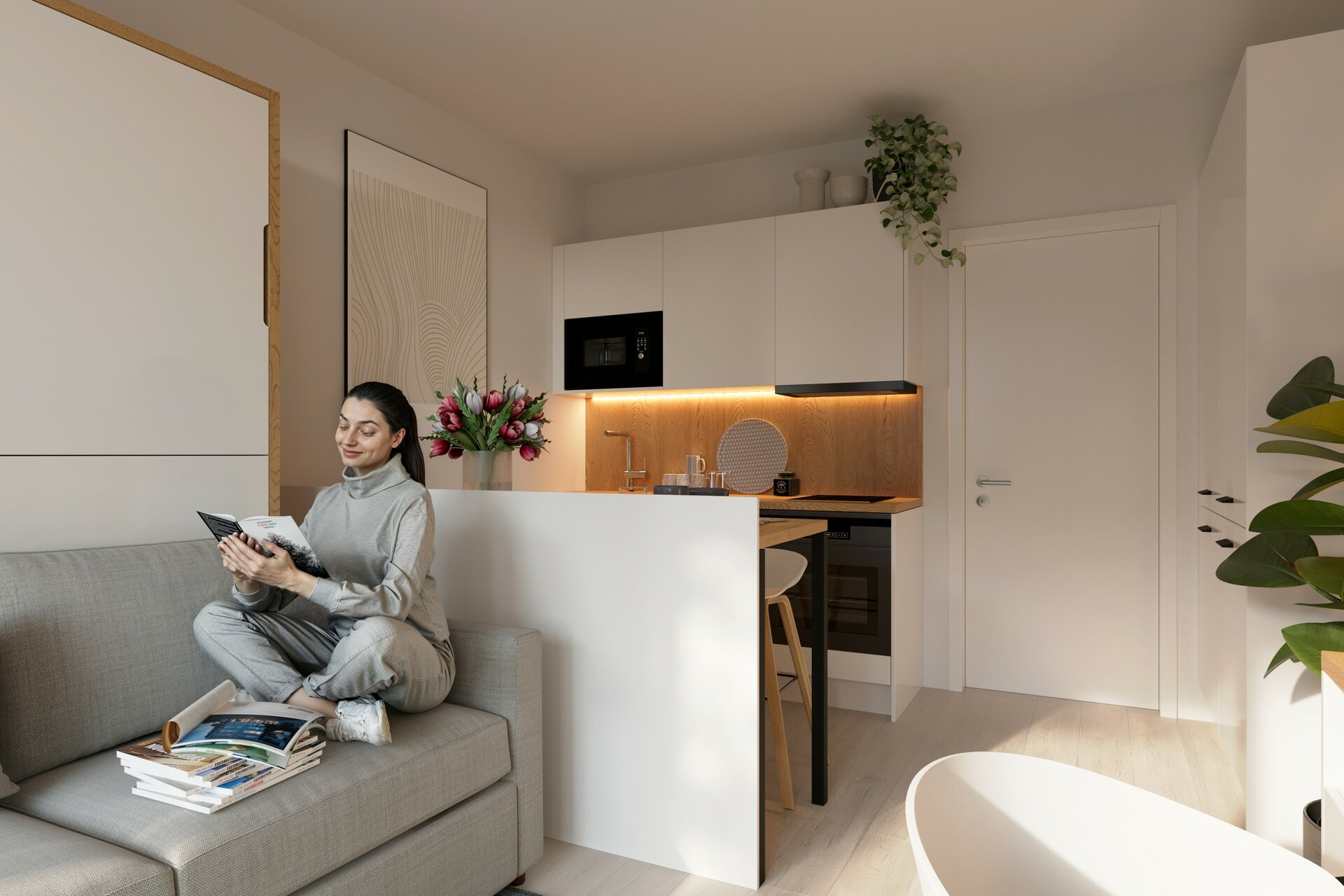 Menší byty jsou navíc plně vybavené nábytkem i spotřebiči, takže nastěhování nebo pronájem bude otázkou okamžiku